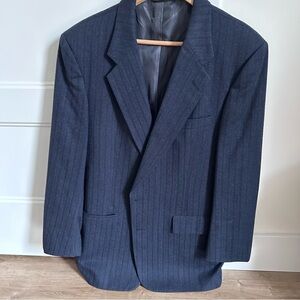 Christian Dior Navy Pinstripe Men's Blazer